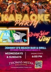 Karaoke at Johnny D's Beach Bar & Grill