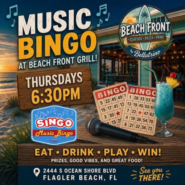 Music Bingo at Beach Front Grille